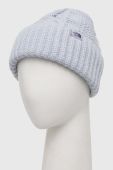 Шапка The North Face з товстого трикотажу колір блакитний (3597562)
