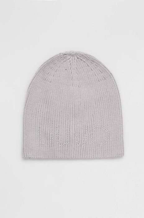 Шапка Liu Jo колір сірий з тонкого трикотажу (3496647)