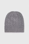 Кашемірова шапка Weekend Max Mara колір сірий з тонкого трикотажу