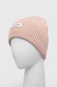 Бавовняна шапка Marc O'Polo колір рожевий з товстого трикотажу з бавовни