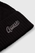 Шапка Guess колір чорний з тонкого трикотажу (3503808)