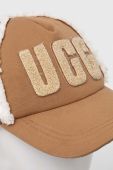 Кепка UGG колір коричневий з аплікацією (3638124)