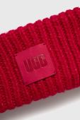 Пов'язка з домішкою вовни UGG колір рожевий (3590960)