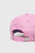 Бавовняна бейсболка Chiara Ferragni колір рожевий з аплікацією (3601794)