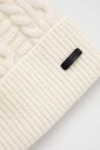 Шапка Pepe Jeans Tallis колір бежевий з товстого трикотажу