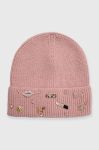 Шапка Aldo LABEANIE колір рожевий з товстого трикотажу LABEANIE.680