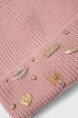 Шапка Aldo LABEANIE колір рожевий з товстого трикотажу LABEANIE.680