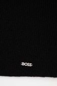 Балаклава BOSS колір чорний з тонкого трикотажу