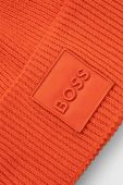 Шапка з домішкою вовни BOSS колір помаранчевий