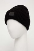 Шапка з домішкою вовни AllSaints колір чорний