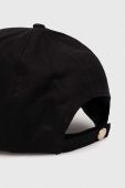 Бавовняна бейсболка Guess колір чорний з аплікацією (3489294)