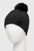 Шапка з домішкою вовни Guess колір чорний з тонкого трикотажу (3519808)