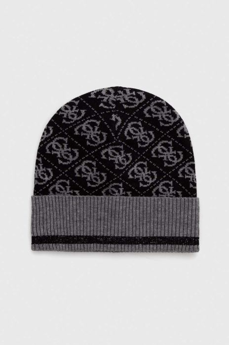 Шапка Guess колір чорний (3601800)