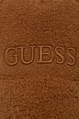 Кепка Guess колір коричневий з аплікацією