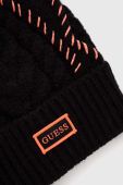 Шапка Guess колір чорний з тонкого трикотажу (3519814)