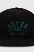 Кепка Superdry колір чорний з аплікацією (3559543)