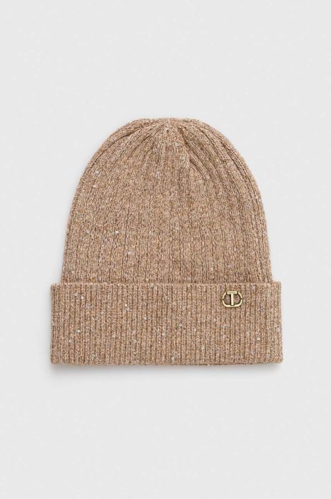 Шапка Twinset колір бежевий (3574463)