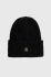 Шапка з домішкою вовни Tommy Hilfiger колір чорний з товстого трикотажу
