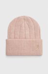 Шапка з домішкою вовни Tommy Hilfiger колір рожевий (3519822)