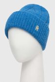 Шапка з домішкою вовни Tommy Hilfiger колір блакитний (3519823)