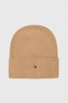 Шапка з домішкою кашеміру Tommy Hilfiger колір коричневий з тонкого трикотажу (3466071)