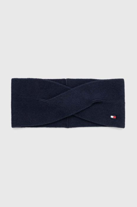 Пов'язка з домішкою кашеміру Tommy Hilfiger колір синій