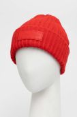 Шапка з домішкою вовни Tommy Hilfiger колір помаранчевий з товстого трикотажу