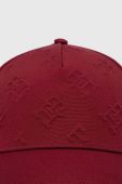 Кепка Tommy Hilfiger колір бордовий однотонна