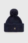 Шапка з домішкою вовни Tommy Hilfiger колір синій з товстого трикотажу (3605463)