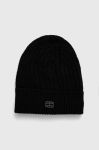 Шапка з домішкою вовни Tommy Jeans колір чорний