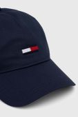 Бавовняна бейсболка Tommy Jeans колір синій з аплікацією (3441803)