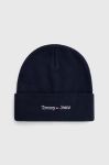 Шапка Tommy Jeans колір синій з товстого трикотажу (3419497)