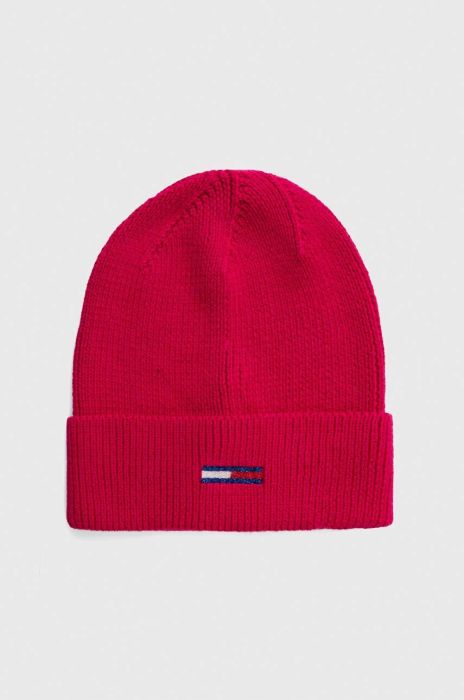 Шапка Tommy Jeans колір рожевий