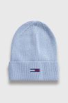 Шапка Tommy Jeans колір блакитний