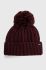 Шапка Jack Wolfskin колір бордовий з товстого трикотажу