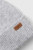 Шапка Barbour колір сірий з товстого трикотажу