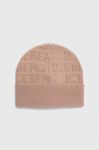 Шапка Iceberg колір рожевий з тонкого трикотажу