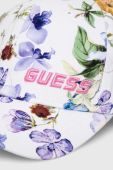 Дитяча бавовняна кепка Guess візерунок колір барвистий