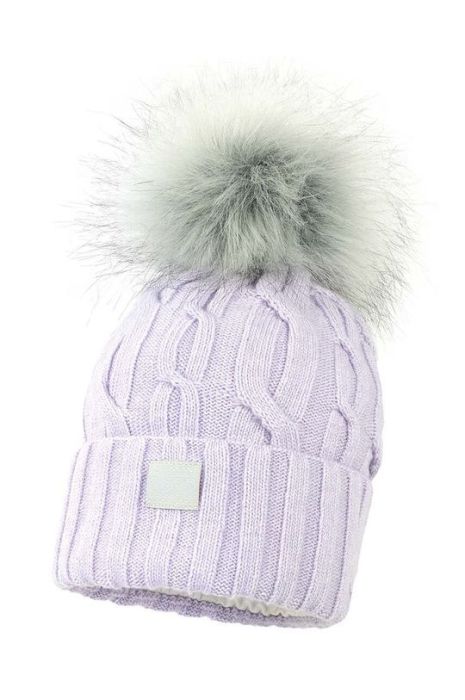 Дитяча шапка Jamiks KIRSTEN колір фіолетовий