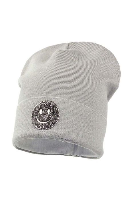 Дитяча шапка Jamiks LETITIA колір сірий