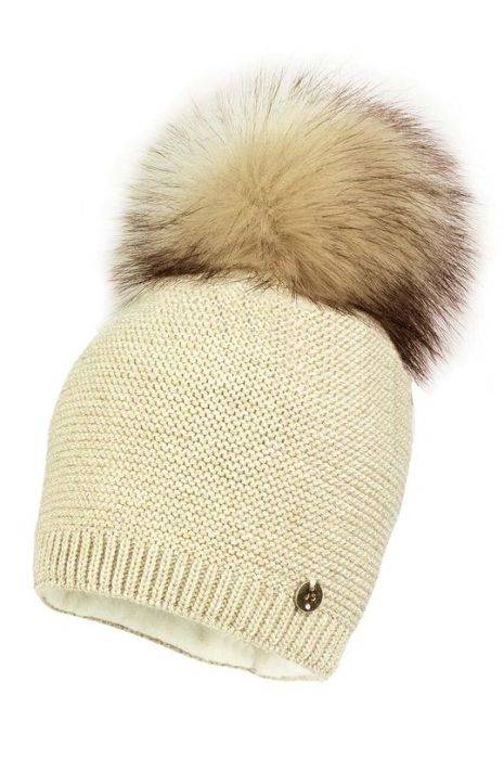 Дитяча шапка Jamiks NIFEMI колір бежевий