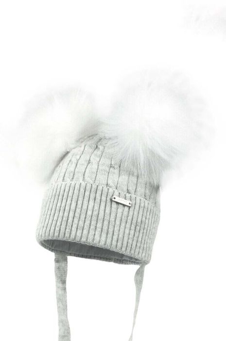 Дитяча шапка Jamiks SINEM колір сірий