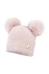 Дитяча шапка з домішкою вовни Jamiks TAPANI колір рожевий