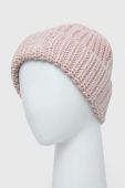Дитяча шапка з домішкою вовни United Colors of Benetton колір рожевий з товстого трикотажу (3415158)