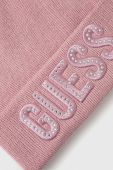 Дитяча шапка Guess колір рожевий з тонкого трикотажу (3638178)