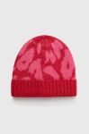 Дитяча шапка United Colors of Benetton колір рожевий з тонкого трикотажу (3590921)