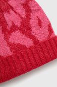 Дитяча шапка United Colors of Benetton колір рожевий з тонкого трикотажу (3590921)