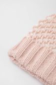 Дитяча шапка з домішкою вовни United Colors of Benetton колір рожевий з товстого трикотажу (3653537)