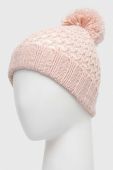 Дитяча шапка з домішкою вовни United Colors of Benetton колір рожевий з товстого трикотажу (3653537)