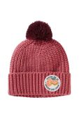 Дитяча шапка Jack Wolfskin POMPOM BADGE колір рожевий